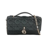 Dior My Dior Top Handle Flap Bag Cannage Quilt Lambskin Mini — thumbnail 1