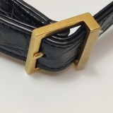 Saint Laurent(YSL) Le 5 a 7 Hobo Crocodile Embossed Leather Small — thumbnail 13