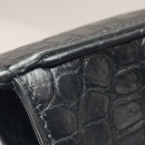 Saint Laurent(YSL) Le 5 a 7 Hobo Crocodile Embossed Leather Small — thumbnail 12