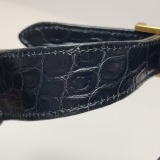 Saint Laurent(YSL) Le 5 a 7 Hobo Crocodile Embossed Leather Small — thumbnail 14