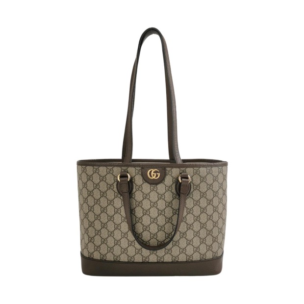 Gucci Ophidia Top Handle Shopping Tote GG Coated Canvas and Leather Medium — pre-owned, Vierlot
