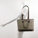 Gucci Ophidia Top Handle Shopping Tote GG Coated Canvas and Leather Medium — thumbnail 2