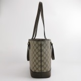 Gucci Ophidia Top Handle Shopping Tote GG Coated Canvas and Leather Medium — thumbnail 3