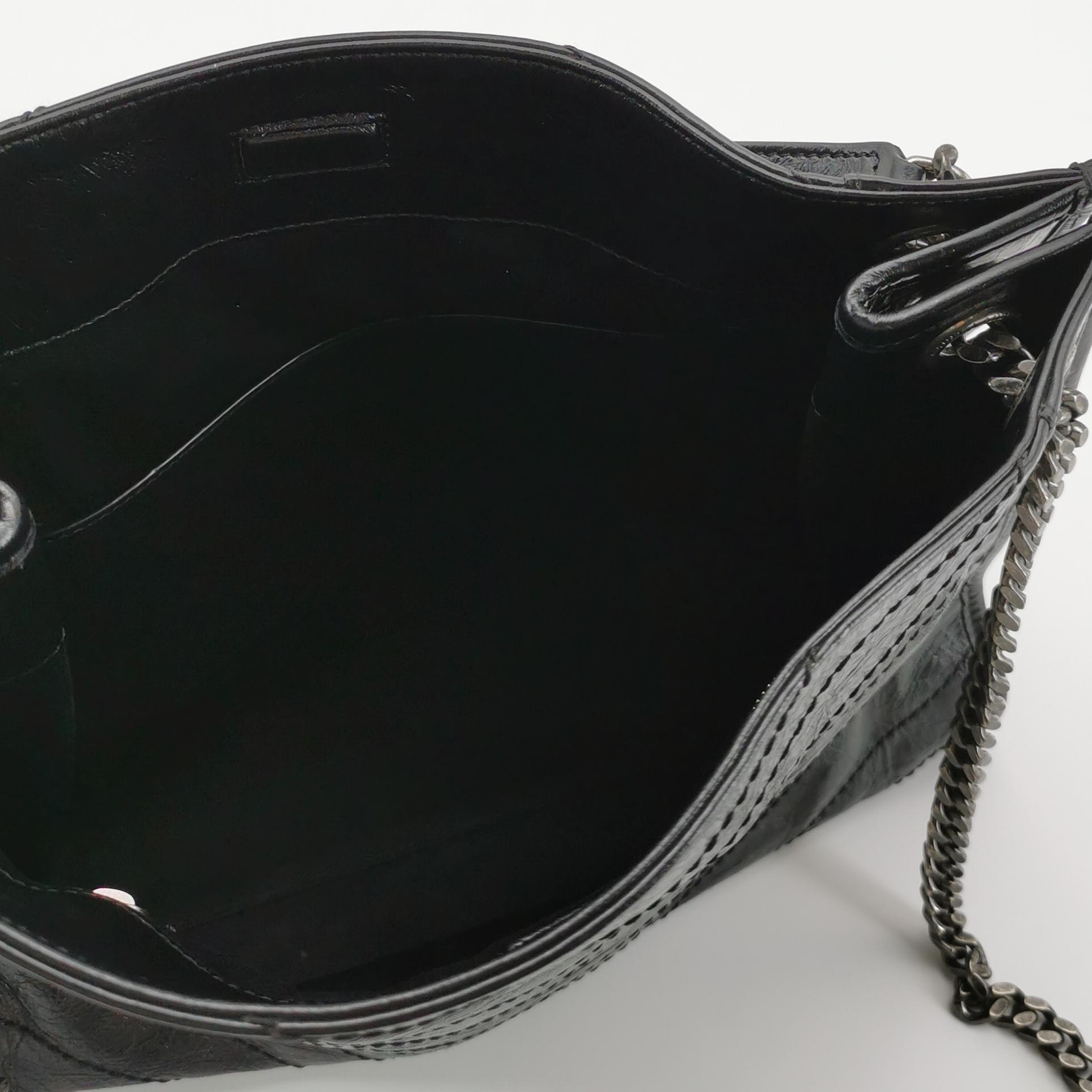 Saint Laurent Niki Shopping Tote Bag Leather black