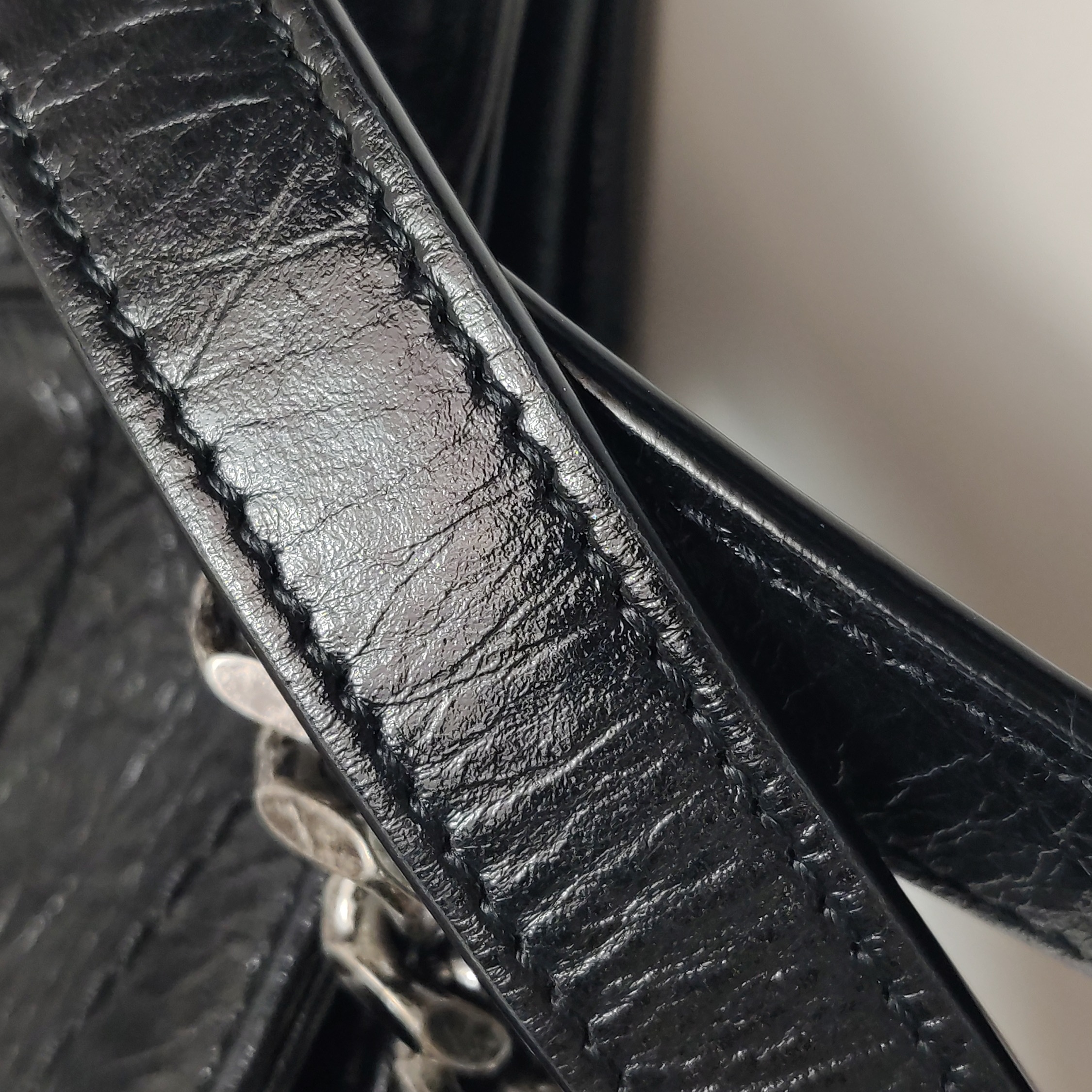 Saint Laurent Niki Shopping Tote Bag Leather black