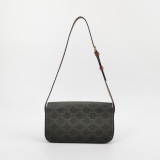 Celine Claude  East-West Shoulder Bag Triomphe Coated Canvas — thumbnail 5