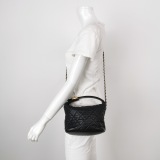 CHANEL CC GHW 19 Hobo Bag 2 Way Shoulder Bag Lambskin Leather Black — thumbnail 2