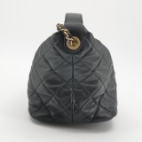 CHANEL CC GHW 19 Hobo Bag 2 Way Shoulder Bag Lambskin Leather Black — thumbnail 4