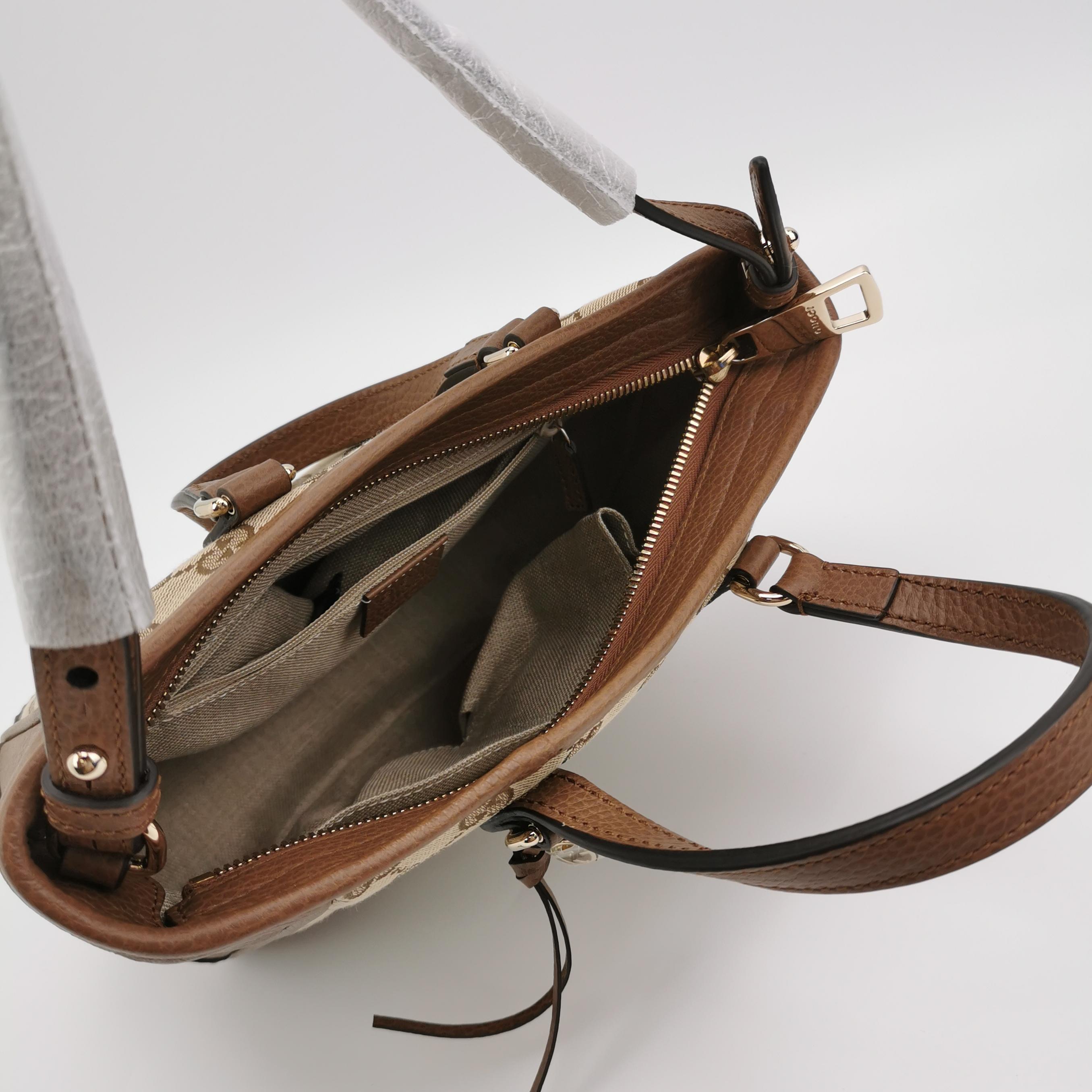 Gucci Bree Convertible Tote GG Canvas with Leather Small — photo 7 of 11