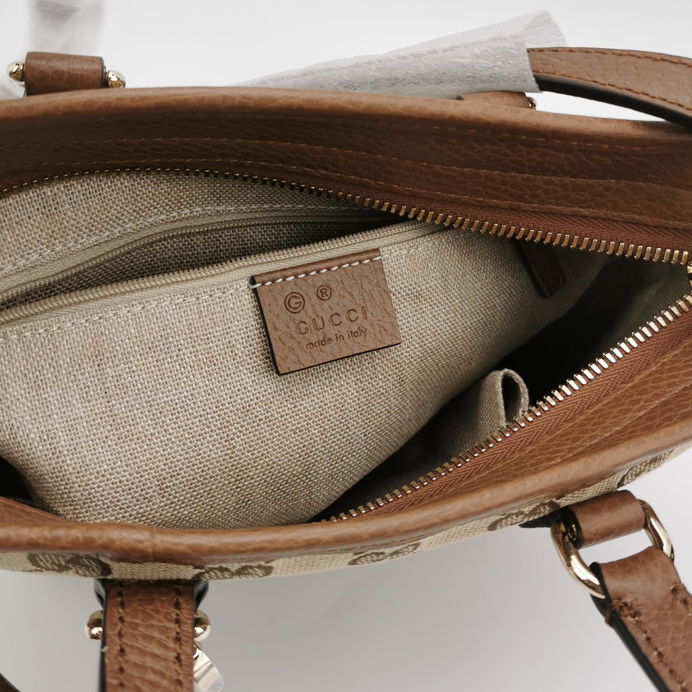Gucci Bree Convertible Tote GG Canvas with Leather Small — photo 8 of 11