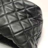 CHANEL CC GHW 19 Hobo Bag 2 Way Shoulder Bag Lambskin Leather Black — thumbnail 14