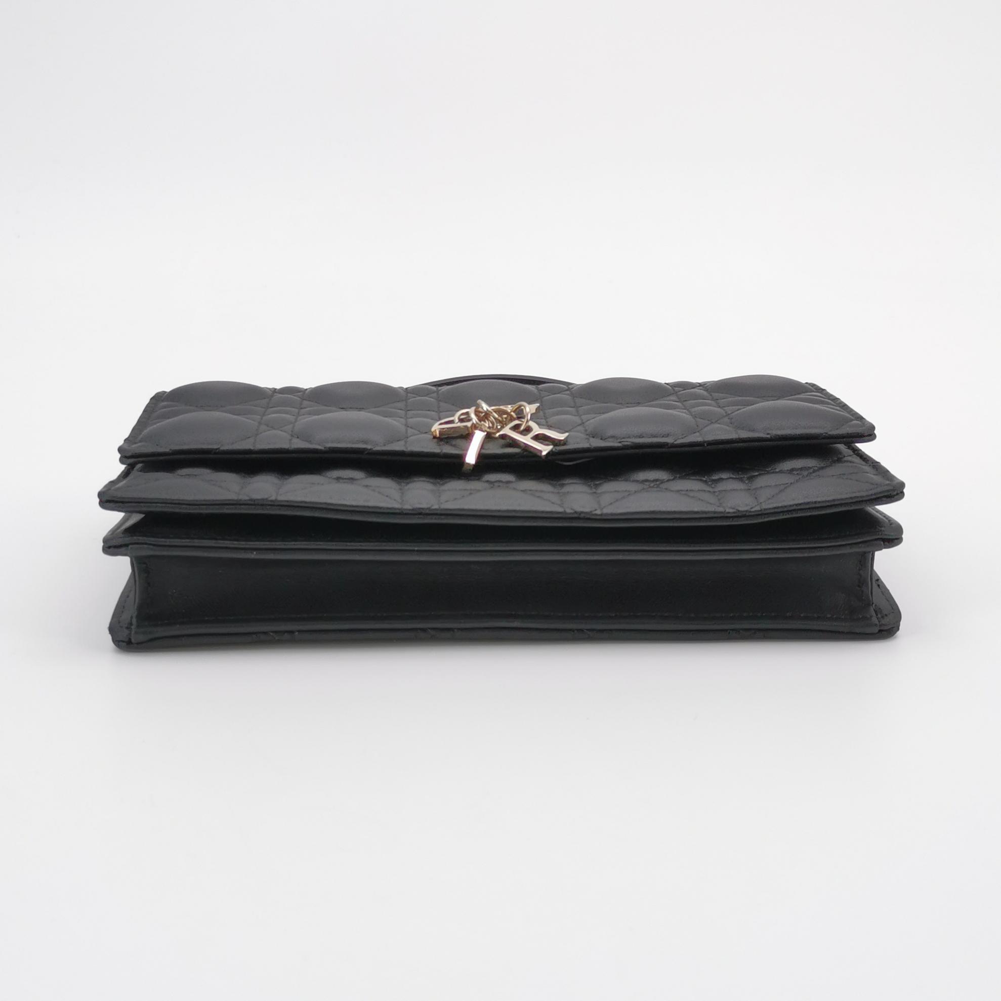 Dior My Dior Top Handle Flap Bag Cannage Quilt Lambskin Mini — photo 6 of 13