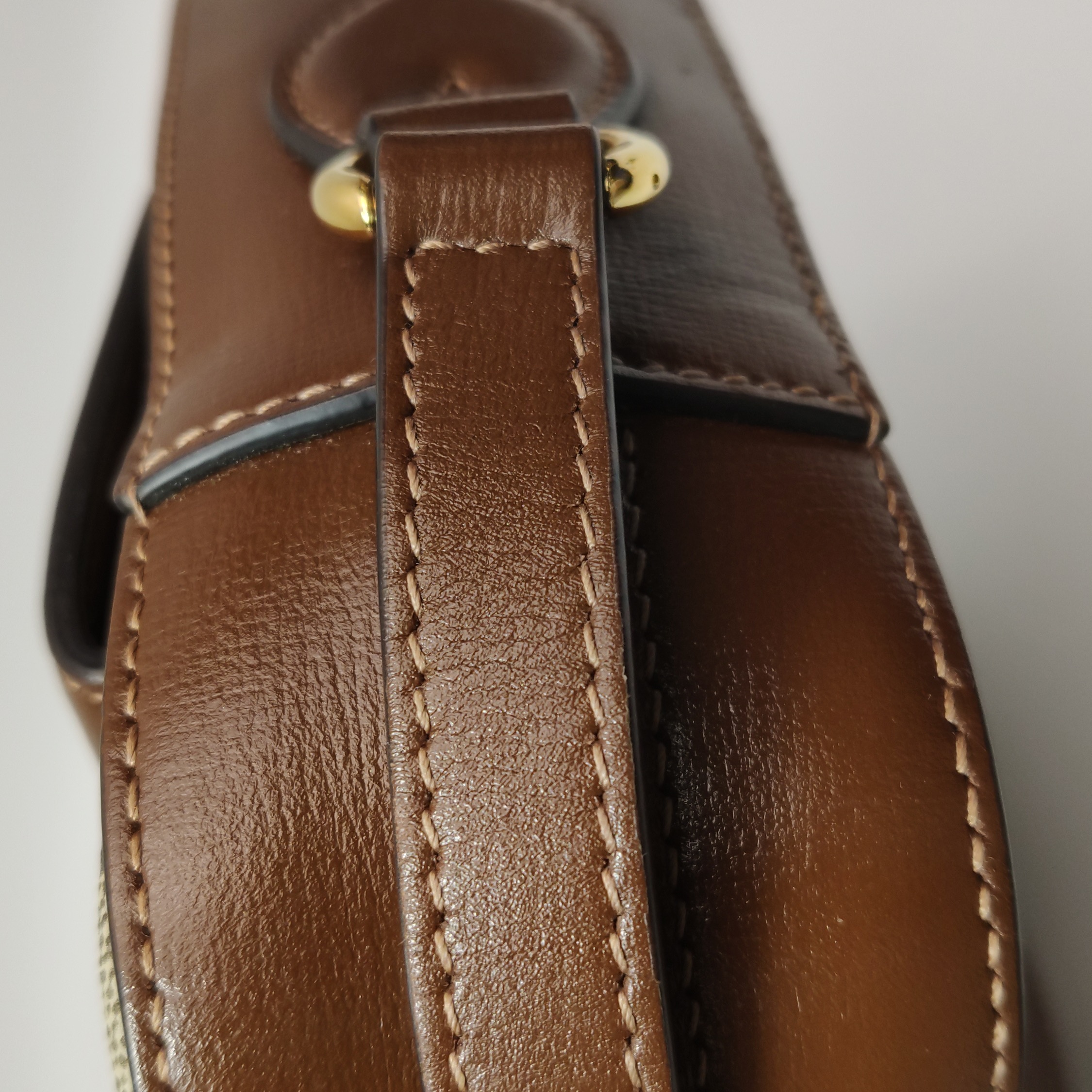 Gucci Horsebit 1955 Flap Pocket Camera Bag GG Coated Canvas and Leather Small — photo 19 of 25
