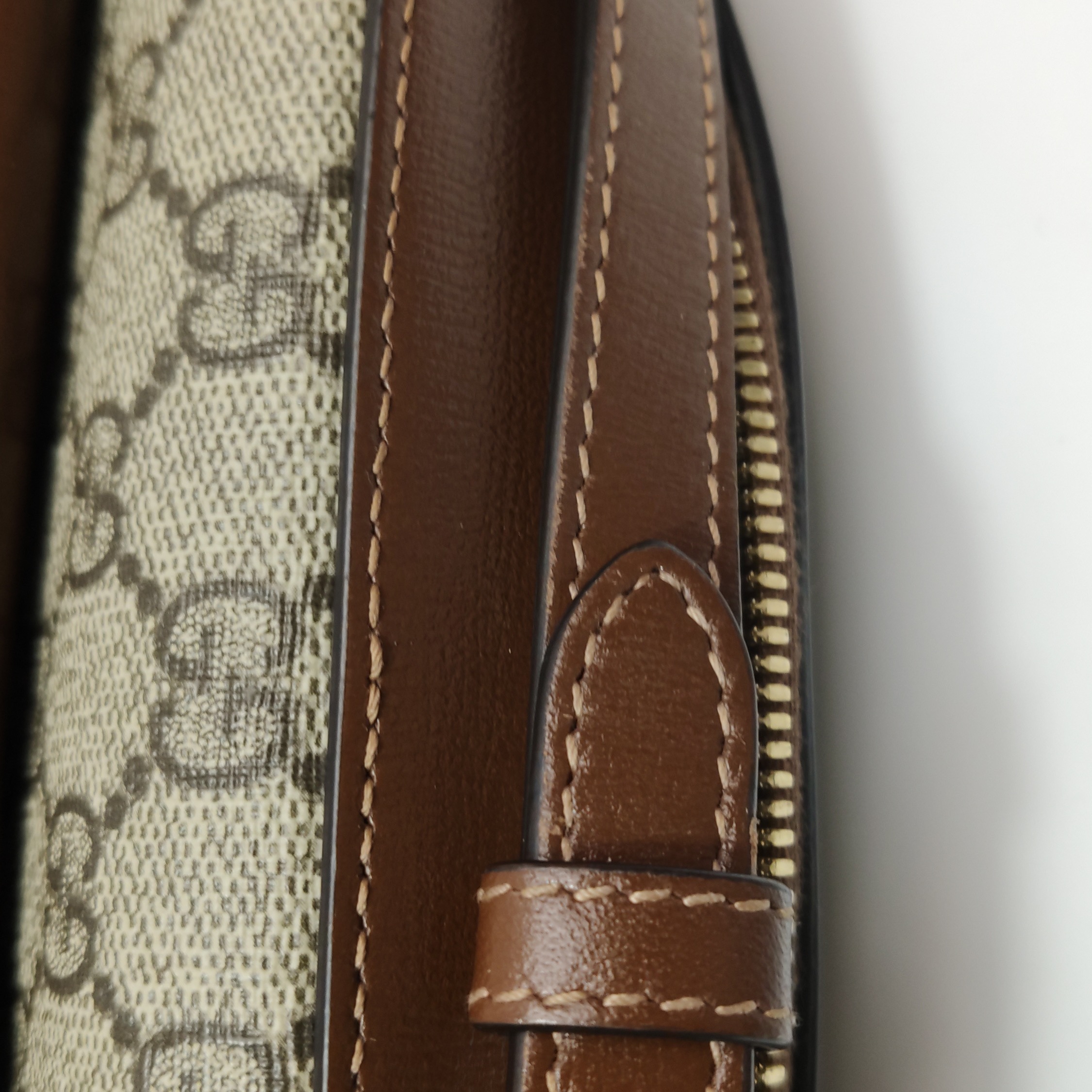 Gucci Horsebit 1955 Flap Pocket Camera Bag GG Coated Canvas and Leather Small — photo 20 of 25