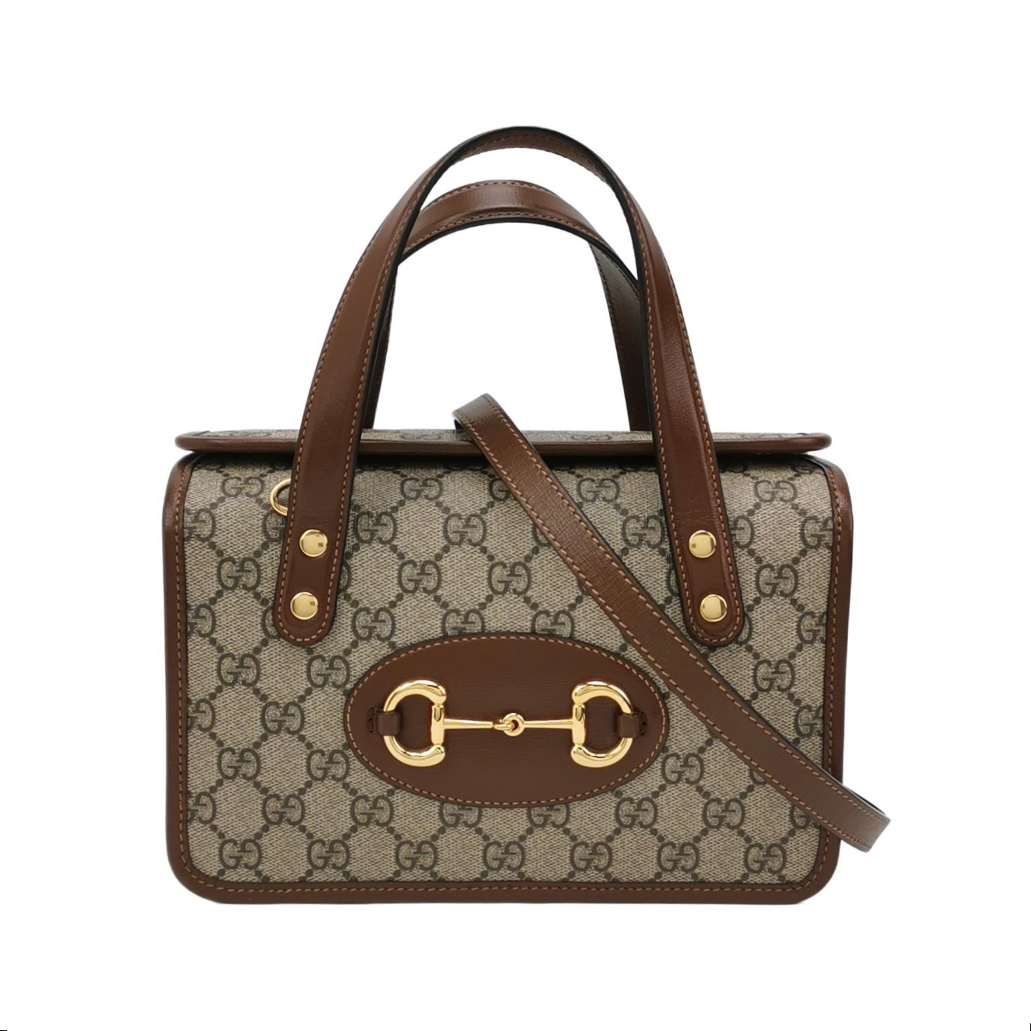 Gucci Horsebit 1955 Boston Bag GG Coated Canvas Small — photo 1 of 15