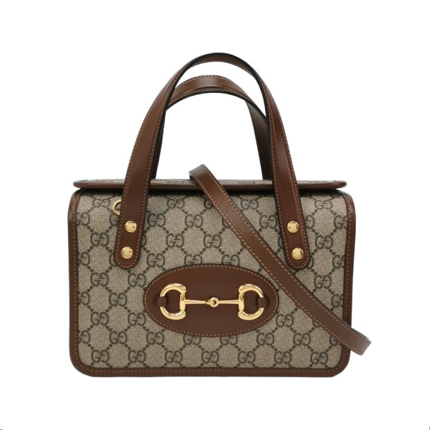 Gucci Horsebit 1955 Boston Bag GG Coated Canvas Small — pre-owned, Vierlot