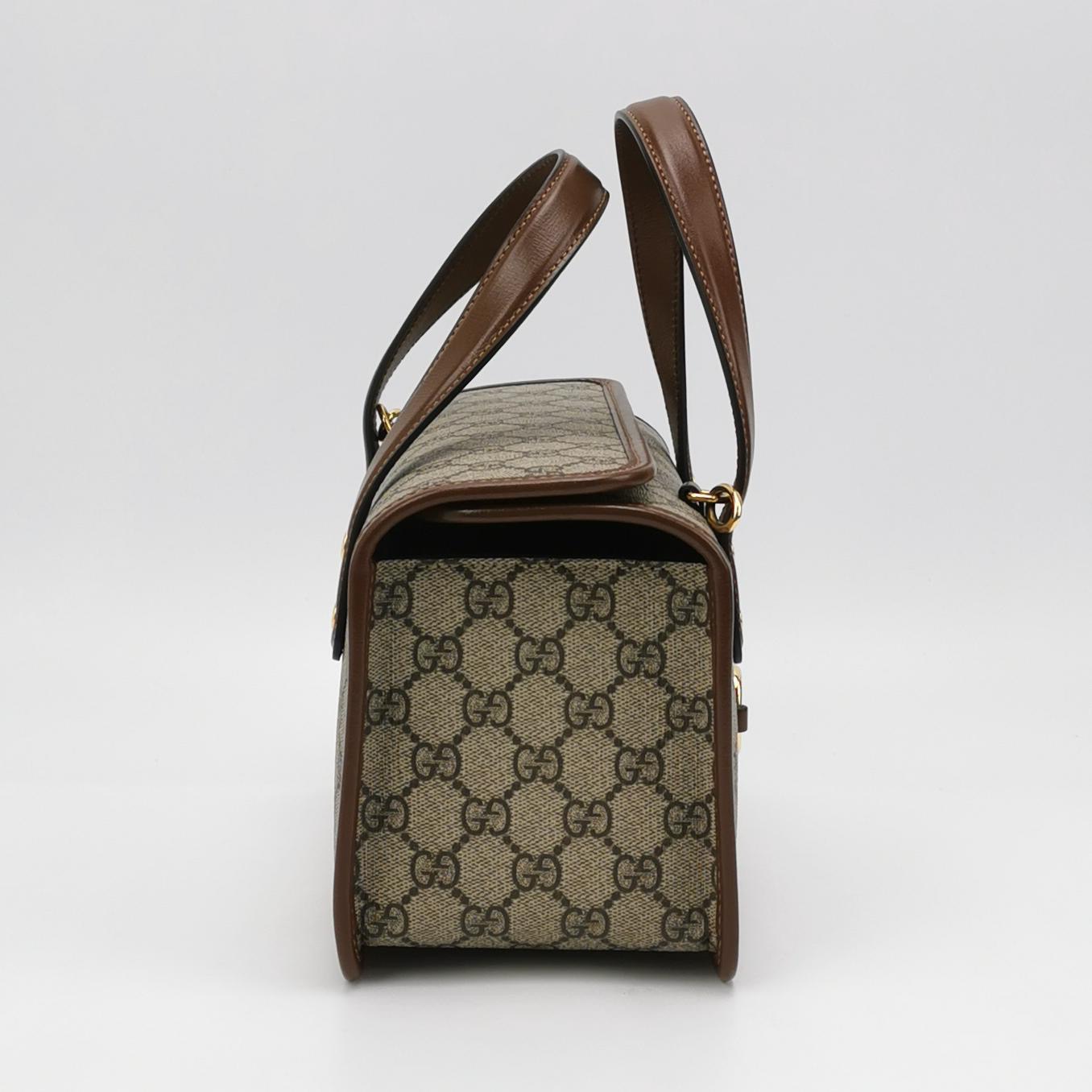 Gucci Horsebit 1955 Boston Bag GG Coated Canvas Small — photo 4 of 15