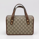 Gucci Horsebit 1955 Boston Bag GG Coated Canvas Small — thumbnail 5