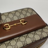 Gucci Horsebit 1955 Flap Pocket Camera Bag GG Coated Canvas and Leather Small — thumbnail 23