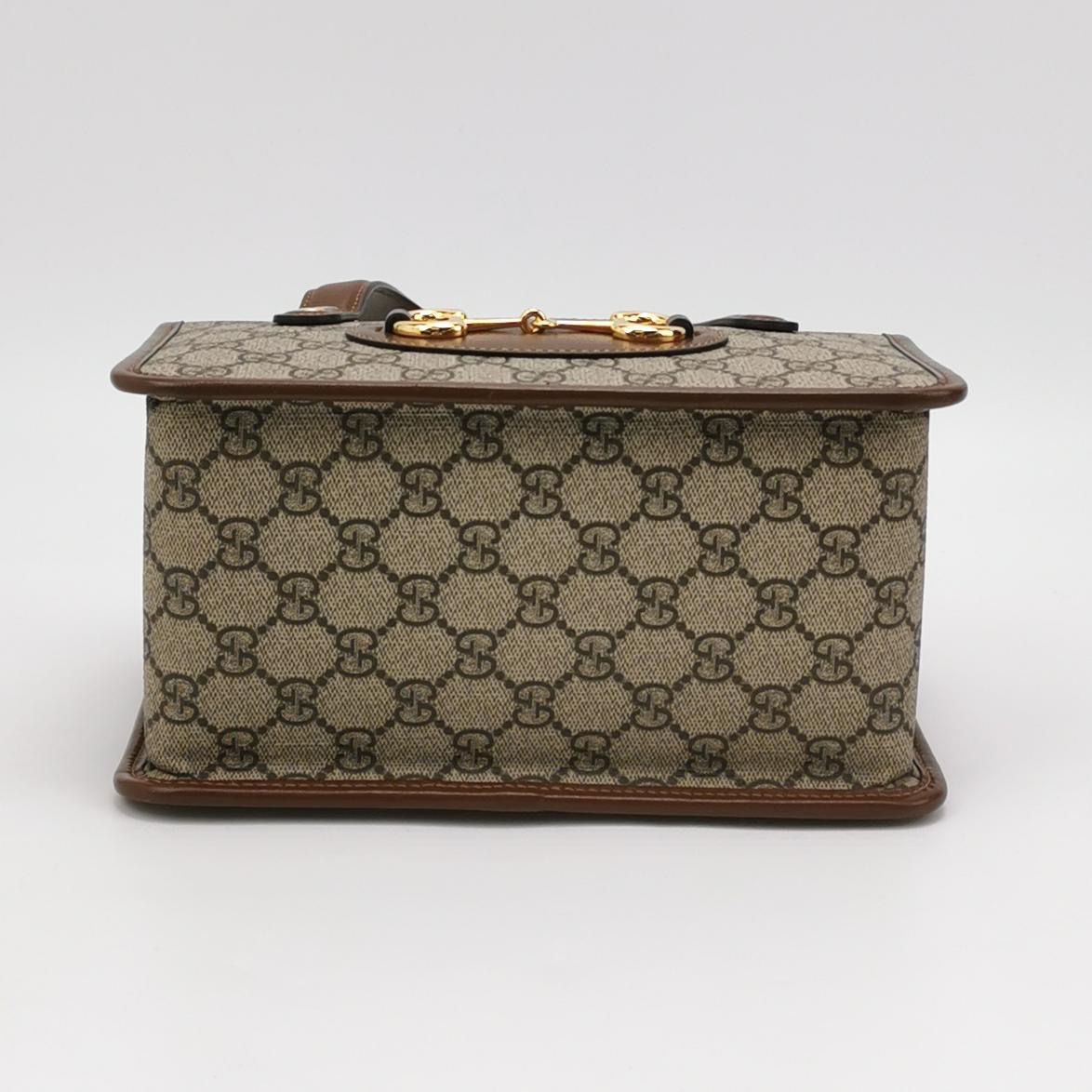 Gucci Horsebit 1955 Boston Bag GG Coated Canvas Small — photo 6 of 15
