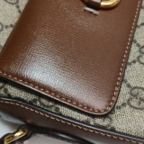 Gucci Horsebit 1955 Flap Pocket Camera Bag GG Coated Canvas and Leather Small — thumbnail 22
