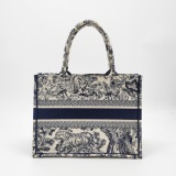 Christian Dior Book Tote Embroidered Canvas Medium — thumbnail 5