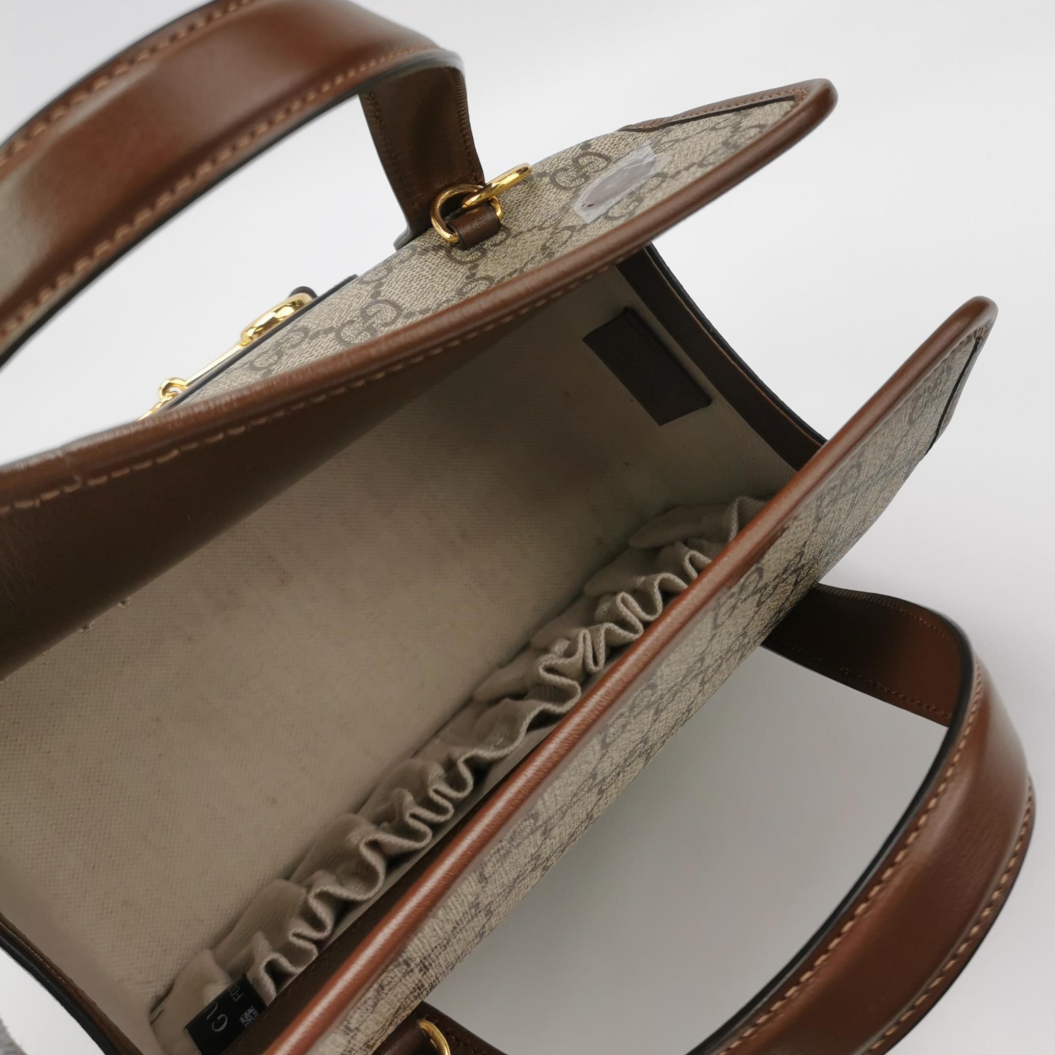 Gucci Horsebit 1955 Boston Bag GG Coated Canvas Small — photo 8 of 15