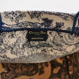 Christian Dior Book Tote Embroidered Canvas Medium — thumbnail 12