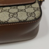 Gucci Horsebit 1955 Flap Pocket Camera Bag GG Coated Canvas and Leather Small — thumbnail 14