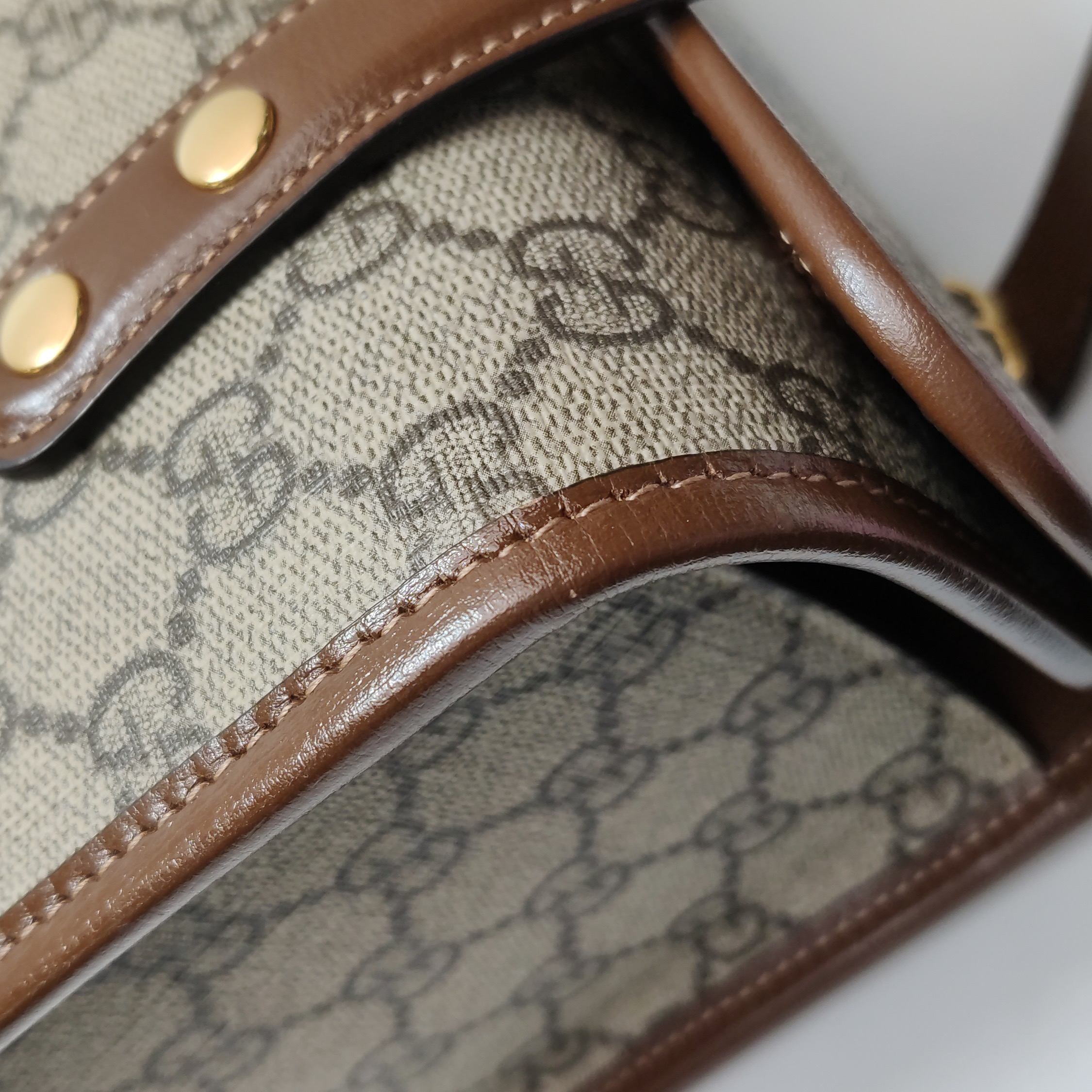Gucci Horsebit 1955 Boston Bag GG Coated Canvas Small — photo 9 of 15