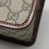 Gucci Horsebit 1955 Boston Bag GG Coated Canvas Small — thumbnail 10