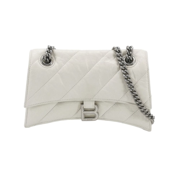 Balenciaga Crush Chain Flap Bag Quilted Crushed Calfskin Small — pre-owned, Vierlot