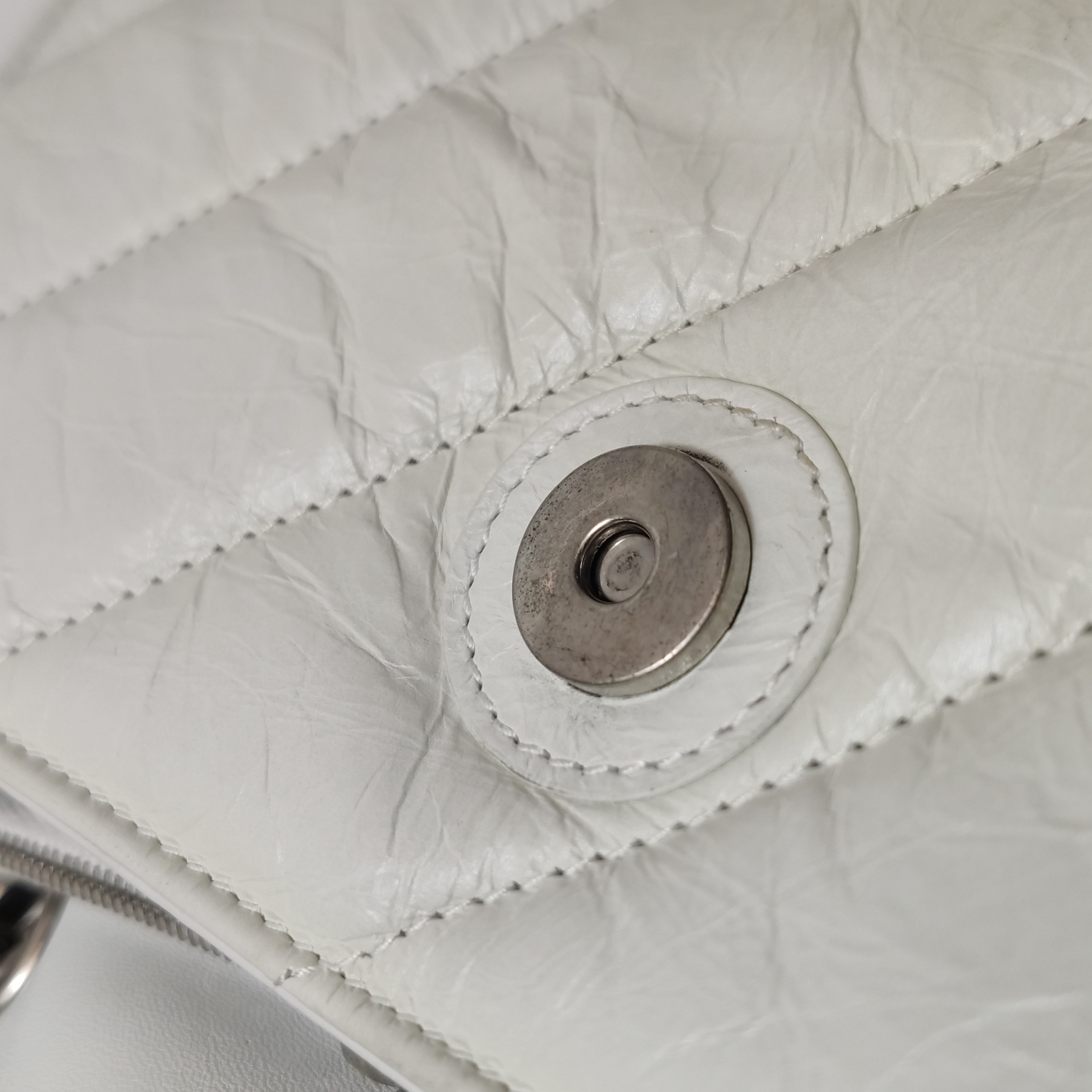 Balenciaga Crush Chain Flap Bag Quilted Crushed Calfskin Small — photo 10 of 16