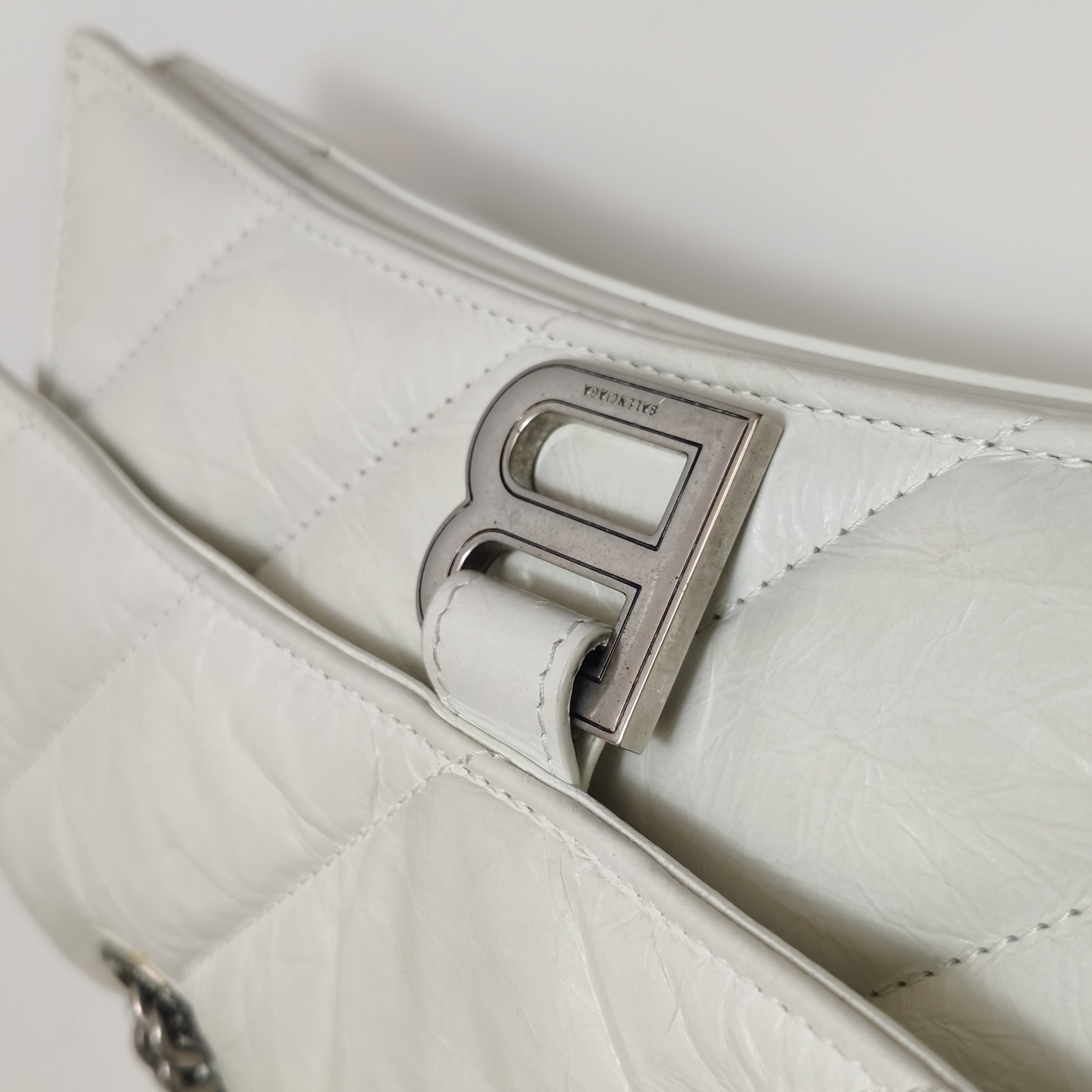 Balenciaga Crush Chain Flap Bag Quilted Crushed Calfskin Small — photo 11 of 16