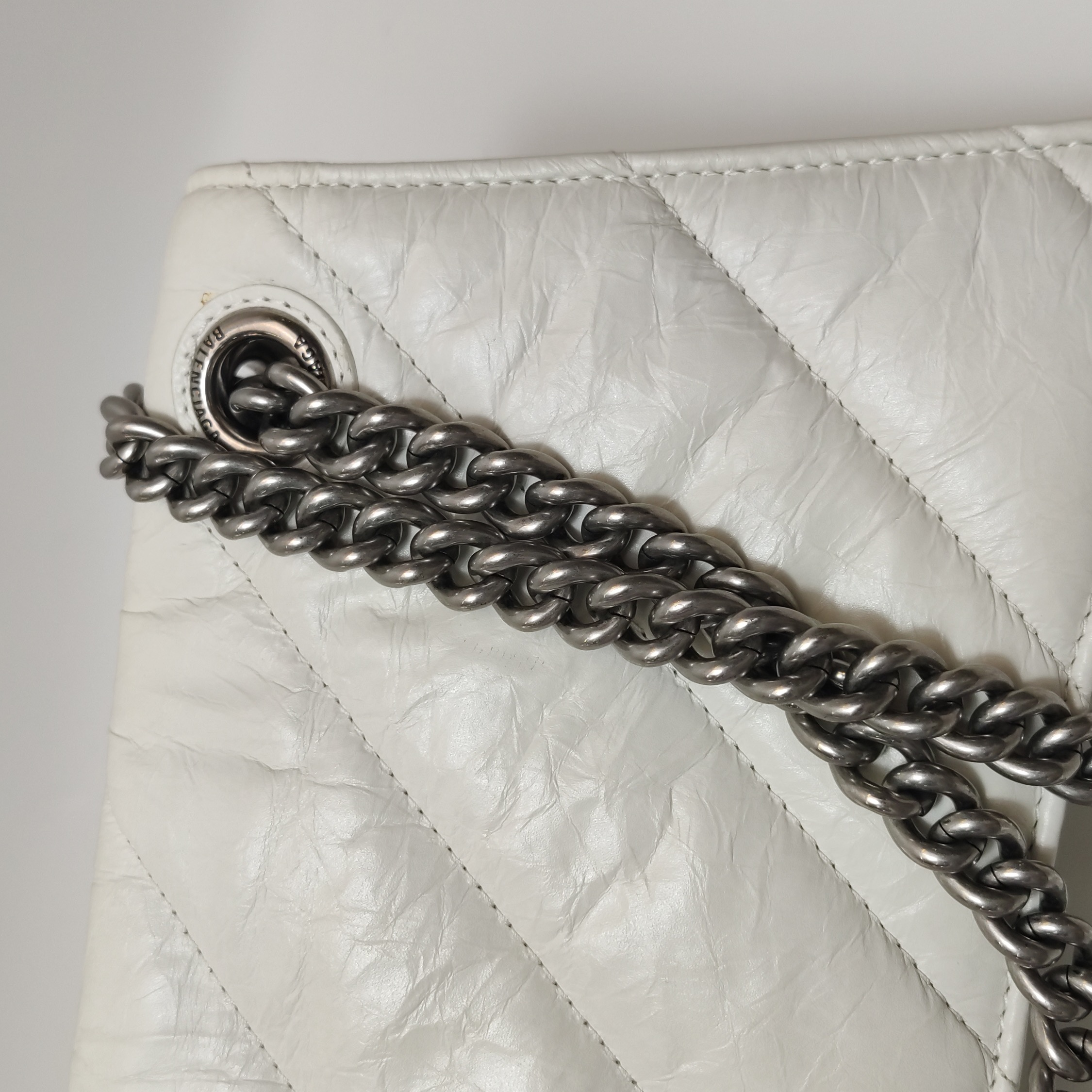 Balenciaga Crush Chain Flap Bag Quilted Crushed Calfskin Small — photo 14 of 16