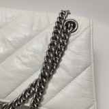Balenciaga Crush Chain Flap Bag Quilted Crushed Calfskin Small — thumbnail 14