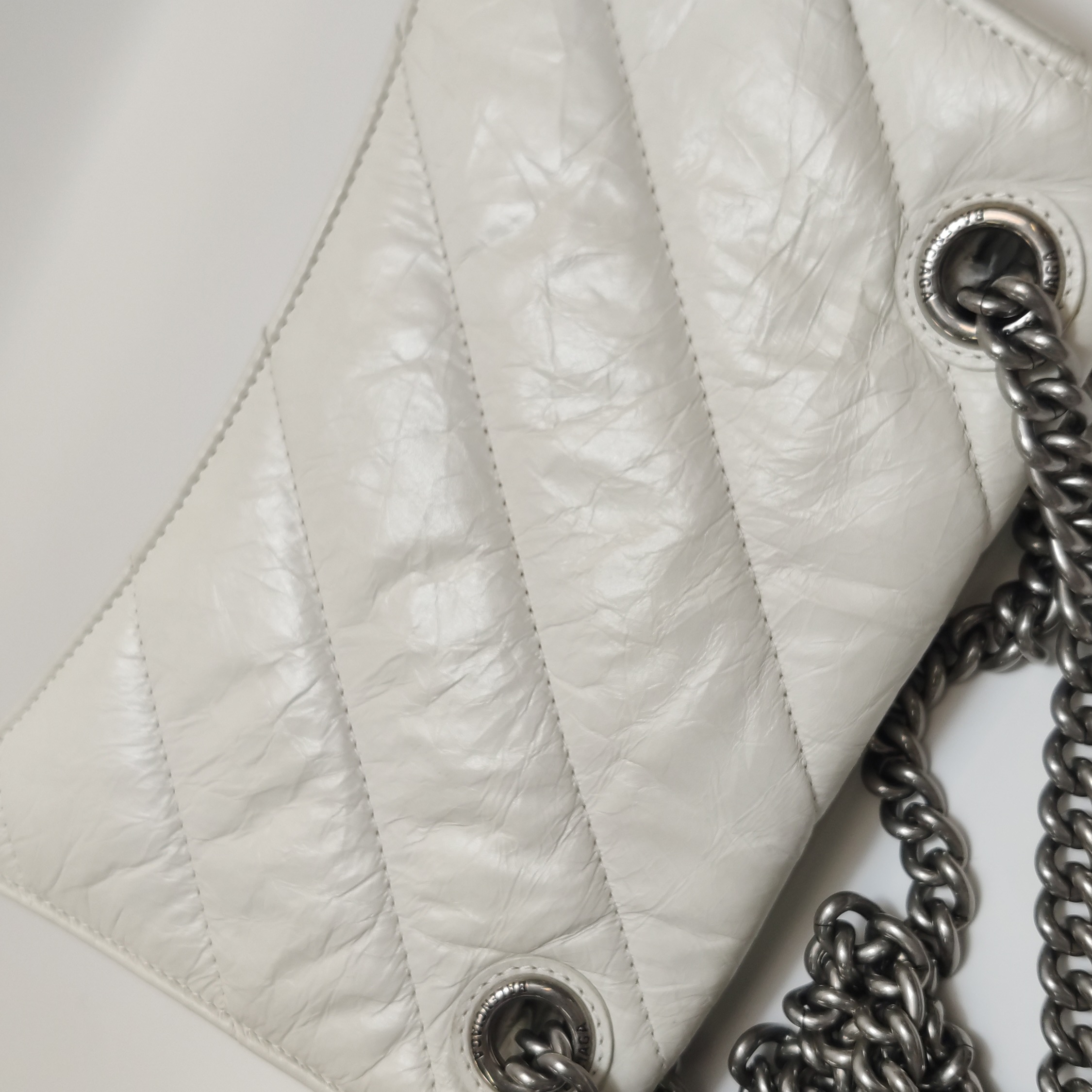 Balenciaga Crush Chain Flap Bag Quilted Crushed Calfskin Small — photo 13 of 16