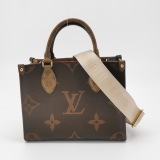 Louis Vuitton(LV) OnTheGo Tote Reverse Monogram Giant PM — thumbnail 5