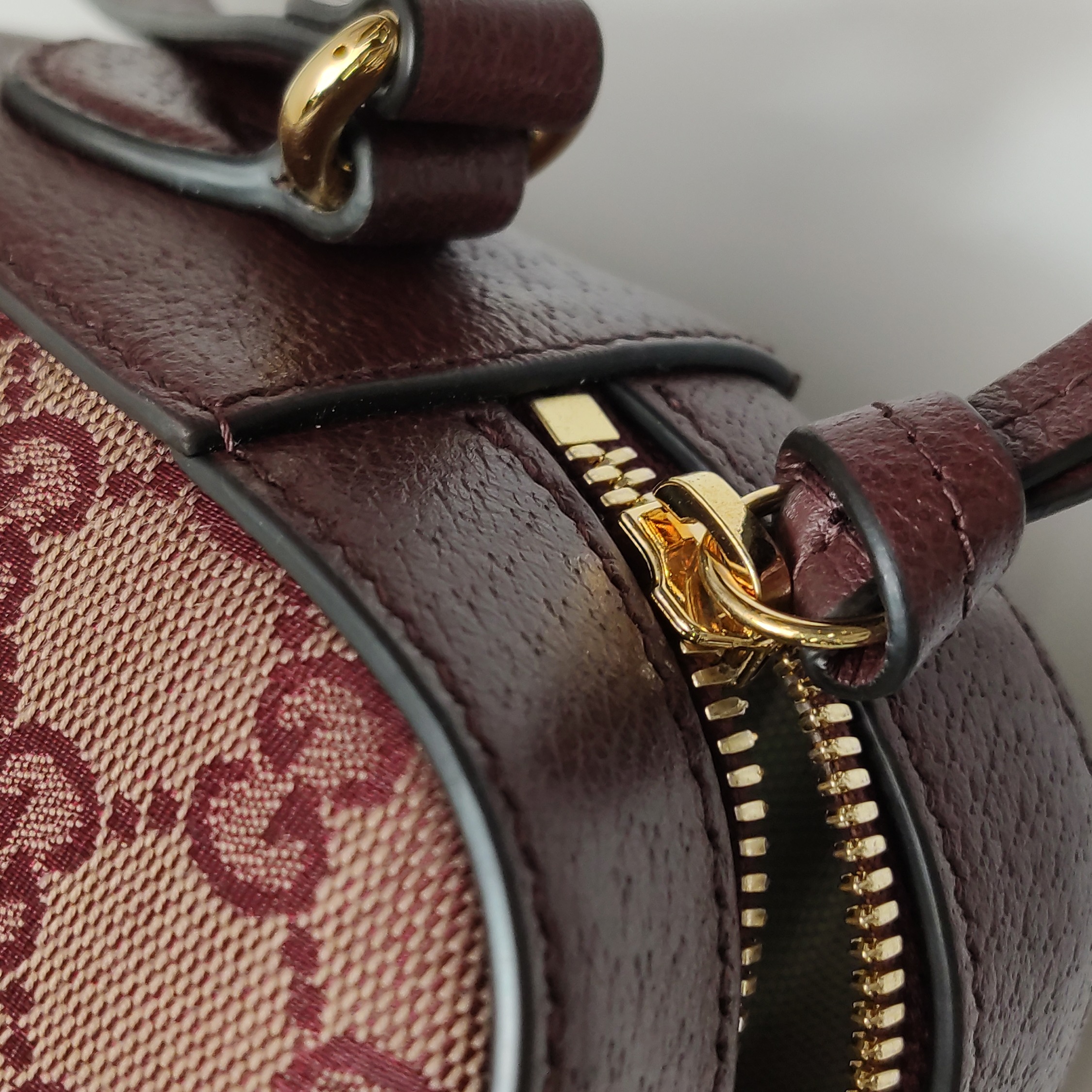 Gucci Horsebit 1955 Flap Pocket Camera Bag GG Coated Canvas and Leather Small — photo 11 of 13