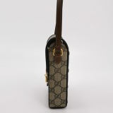 Gucci Horsebit 1955 Crossbody Bag GG Coated Canvas with Leather Mini — thumbnail 3