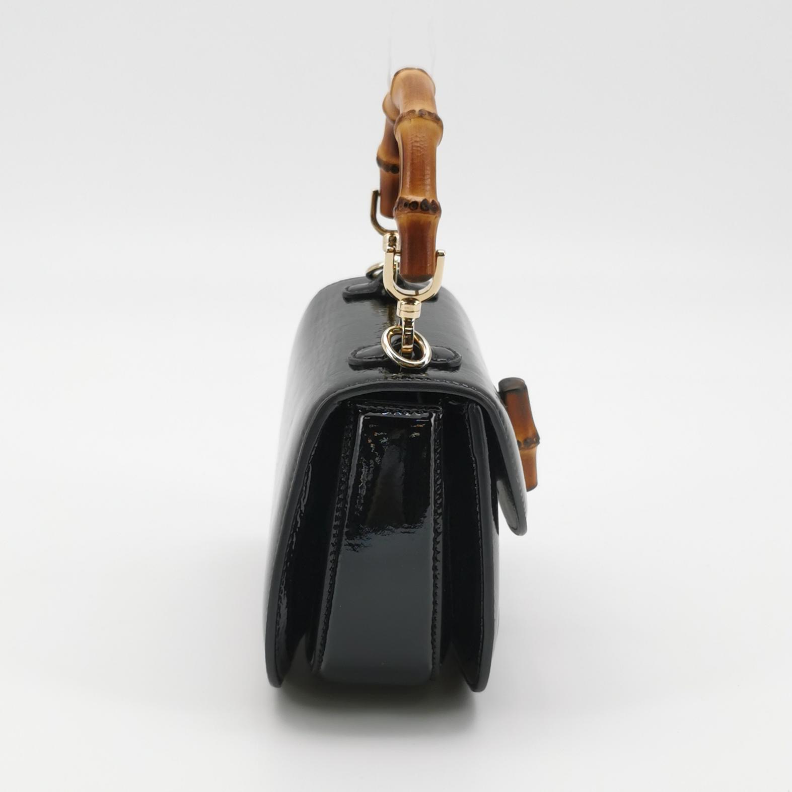 Gucci Classic Bamboo Top Handle Bag Leather Mini — photo 4 of 14