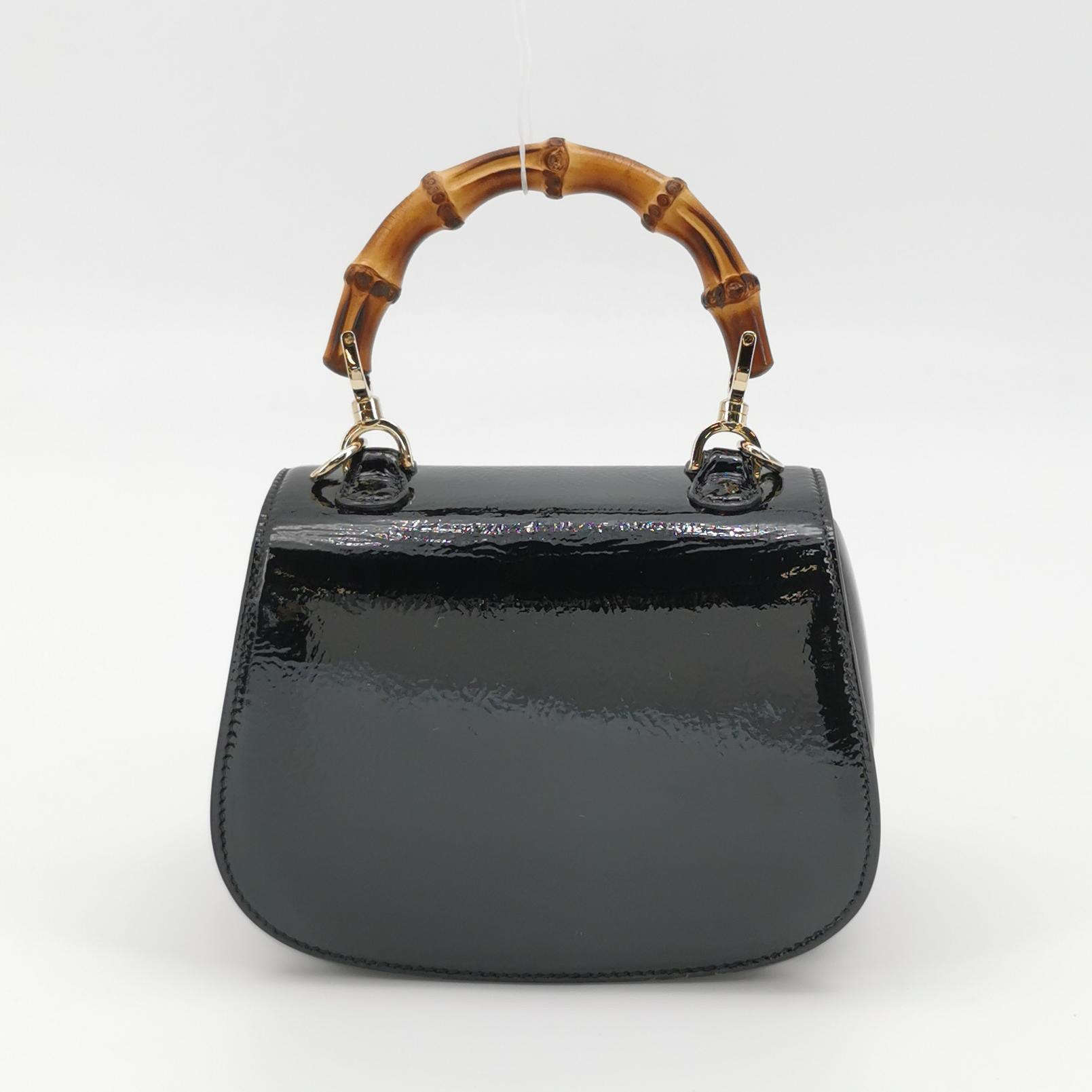 Gucci Classic Bamboo Top Handle Bag Leather Mini — photo 5 of 14