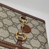 Gucci Horsebit 1955 Crossbody Bag GG Coated Canvas with Leather Mini — thumbnail 9