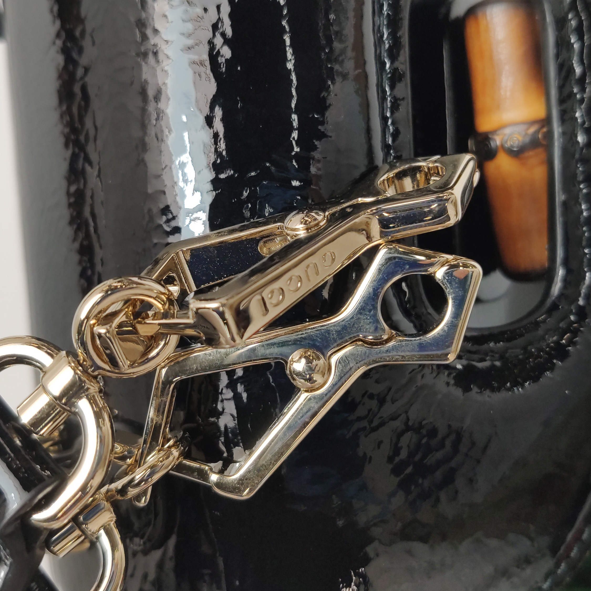 Gucci Classic Bamboo Top Handle Bag Leather Mini — photo 12 of 14