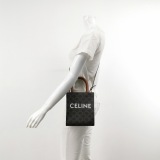 Celine Vertical Cabas Tote Triomphe Coated Canvas Mini — thumbnail 2