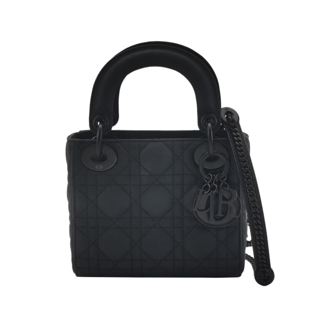Dior Ultra Matte Lady Dior Chain Bag Cannage Quilt Calfskin Mini — pre-owned, Vierlot