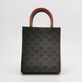 Celine Vertical Cabas Tote Triomphe Coated Canvas Mini — thumbnail 5