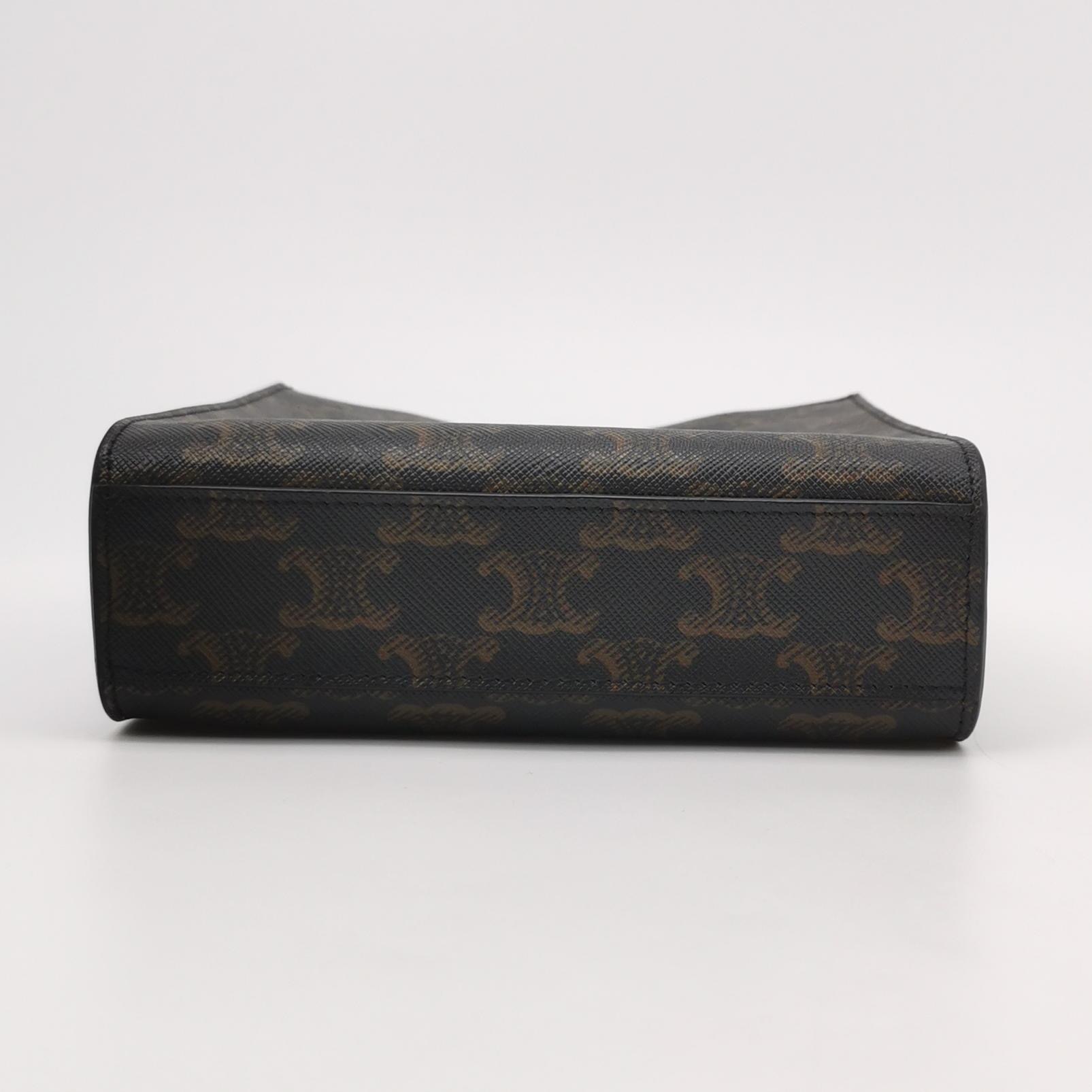 Celine Vertical Cabas Tote Triomphe Coated Canvas Mini — photo 6 of 10