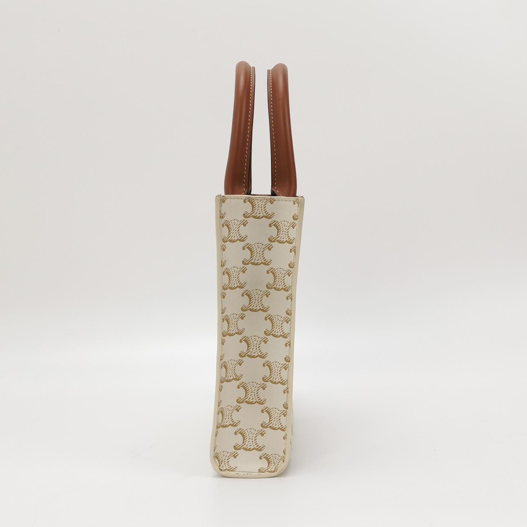 Celine Vertical Cabas Tote Triomphe Coated Canvas Mini — photo 4 of 10
