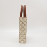 Celine Vertical Cabas Tote Triomphe Coated Canvas Mini — thumbnail 3